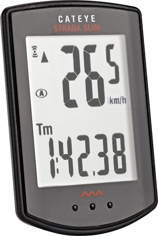 Cateye Strada Slim RD310W Fietscomputer - Draadloos - Zwart