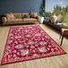 Hanse Home Caracci Oosterse loper, klassiek, dicht geweven met ornamenten en bloemenmotieven, zacht, laagpolig tapijt voor slaapkamer, eetkamer, woonkamer, hal, keuken, rood, 120 x 170 cm