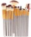 IsoTrade Zentrada Make-up kwasten, 18 stuks, Goud, Synthetisch haar, Vegan