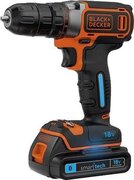 BLACK+DECKER Black & Decker 18 Volt Accuboormachine Met Bluetooth SmartTech - 30 Nm - 1,5Ah - BDCDC18KST QW