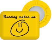 BIBBITS PROM'ES bv Bibbits hardloopmagneten | Running makes me smile yellow