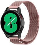 By Qubix Qubix - Milanese bandje voor Xiaomi Watch S4 - 41mm - Rosé goud