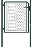 vidaXL Tuinpoort staal 100x75 cm groen