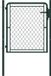 vidaXL Tuinpoort staal 100x75 cm groen