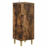 vidaXL - Badkamer - Opbergkast - ARNHEM - Gerookt - eiken - 30 - x - 31 - x - 80 - cm