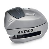 Artago 24S.6M Motorfiets Remschijf slot alarm 120 dB waarschuwing Smart, ø 6 mm, metallic, universele moto scooter fiets
