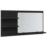 vidaXL Armoire de salle de bain 90x11x45 cm bois traité chêne noir