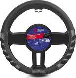 Sparco S101 Stuurhoes - Universeel (Ø 37 - 38 cm) - Zwart - Rubber