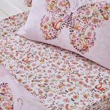 Catherine Lansfield Enchanted Butterfly Dubbel Hoeslaken Roze