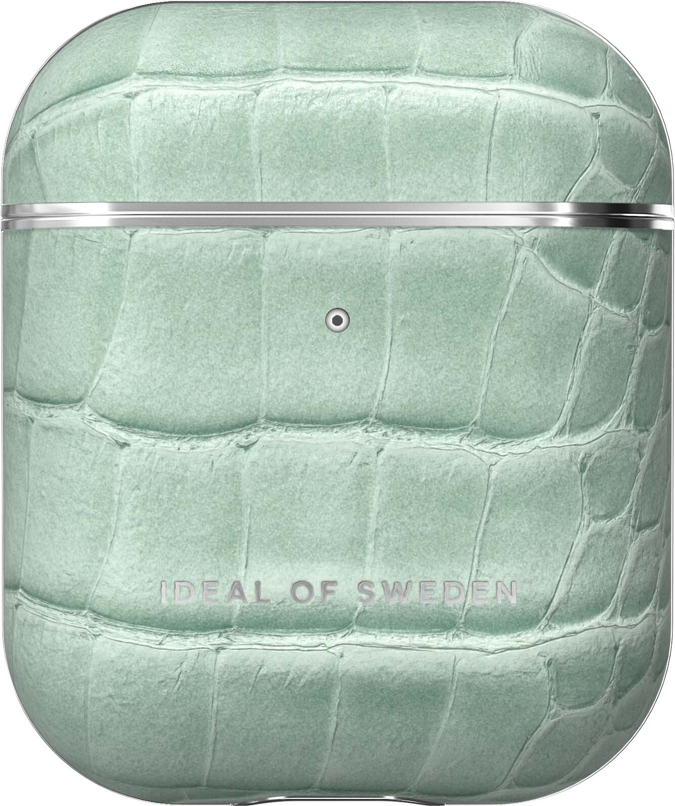 Ideal of Sweden AirPods Case PU voor 1st & 2nd Generation Mint Croco