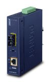PLANET IP30 Industrial 10/100/1000BAS netwerk media converter 1000 Mbit/s Blauw