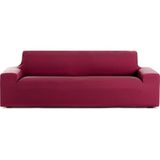 ECOMMERC3 Bi-elastische bankovertrek, ademend, maat 4-zits, precies passend, antislip, bordeaux