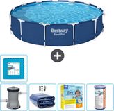 Bestway Rond Steel Pro Zwembad - 396 x 84 cm - Blauw
