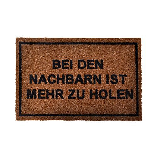 Hanse Home Printy Deurmat - 40 x 60 cm - Bruin - Vuilvangmat - Wasbaar - Antislip