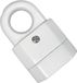 Merkloos / Sans marque Elgotech Platte contactdoos met handgreep 1X zonder aarding wit