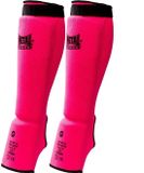 Metal Boxe Scheenbeschermer + elastische katoenen voet roze XS
