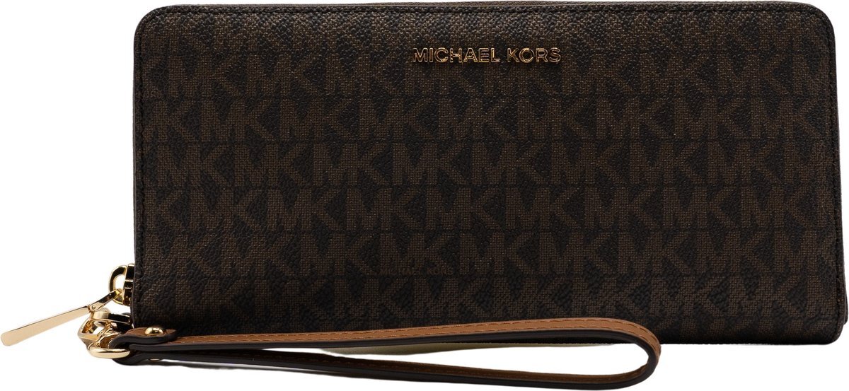 Michael Kors Travel Continental Dames Portemonnee - Brown