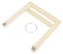 Coupe-savon avec fil, manche en bois, 19,5 x 21,5 cm