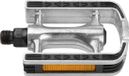 M-Wave Pedaalset aluminium zilver met rubberen anti-sliplaag