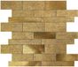 BES LED Zelfklevende Mozaïek Tegel - Afimera Koper Natuursteen ALU Wildverband - Koper - 30x30x3.5mm