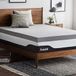 LUCID Memory Foam Matrastopper 140x190cm met bamboehoutskool, 10 cm dikke matrasoplegger