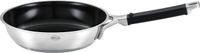 RÖSLE SILENCE PRO CeraPlus koekenpan, antiaanbaklaag & robuust - Ø 28 cm, hittebestendig tot 260 °C, keramische glazuurlaag, zilver, roestvrij staal 18/10, vaatwasmachinebestendig