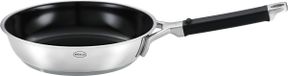 RÖSLE SILENCE PRO CeraPlus koekenpan, antiaanbaklaag & robuust - Ø 28 cm, hittebestendig tot 260 °C, keramische glazuurlaag, zilver, roestvrij staal 18/10, vaatwasmachinebestendig