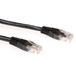 ACT Intronics Zwarte 1 meter UTP CAT6 patchkabel met RJ45 connectoren