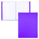 RAYLU PAPER - A4-map met transparante hoezen van 100% biologisch afbreekbaar polypropyleen, 40 transparante documenthoezen voor thuis en op kantoor (A4, 40 hoesjes, paars)