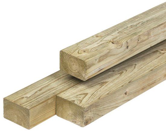 Merkloos Tuindeco Regel Noord-Europees O/S-IV vuren 4,5x7,0x480 cm