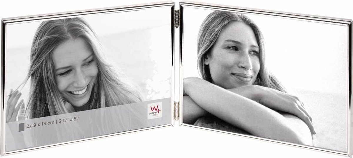 Walther Design Chloe portrait frame, 2X10x15, landscape format, silver
