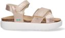 BunniesJR Platte Sandalen Roze Imitatieleer Klittenband