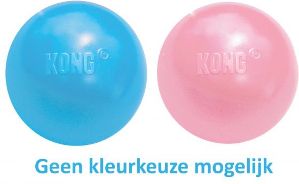Kong Puppy Bal Met Gat Assorti - MEDIUM/LARGE 7.5X7.5X7.5 CM