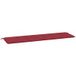 Maison Exclusive - Coussin de banc de jardin rouge bordeaux 180x50x3 cm
