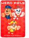 PAW Patrol Hero Pals couverture polaire 100 x 150 cm Rouge