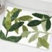 ZebraSmile Groene bladeren microvezel badmat met antislip onderkant 80 x 49,5 cm