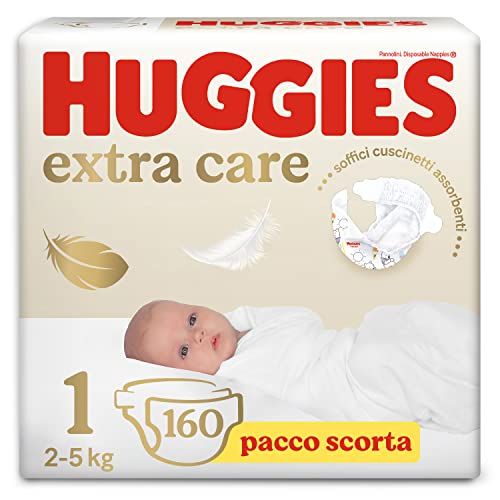 Huggies Extra Care Baby luiers maat 1 (2-5 kg) - 4 x 40 stuks