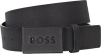 BOSS leren heren riem - zwart