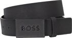 BOSS leren heren riem - zwart