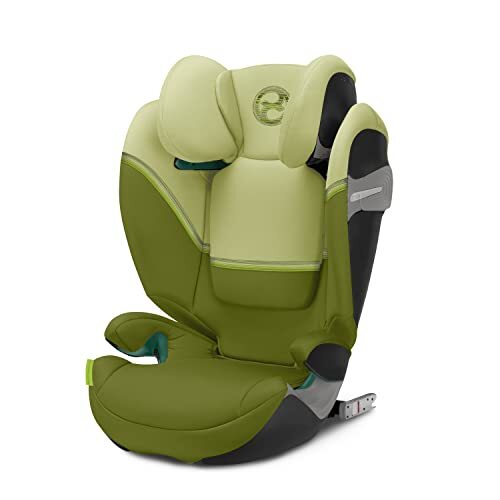 Cybex Gold Kindersitz Solution S2 i-Fix, Für Autos mit und ohne ISOFIX, 100 - 150 cm, Ab ca. 3 bis 12 Jahre (15 - 50 kg), Nature Green groen