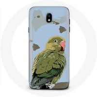 Maniacase Etui voor Samsung Galaxy S5 parkieten vogels groen