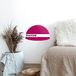 Homemania Shelfie-rek, wanddecoratie, opslag, objectdrager, met planken, voor woonkamer, slaapkamer, roze, wit, zwart, van metaal, 30 x 15 x 15 cm