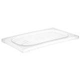 APS 82129 Gastronorm deksel GN 1/4 - transparant polypropyleen - 26,5 x 16,2 cm - 1,5 cm hoog