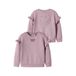 NAME IT MINI sweater met ruches en tekst - paars