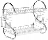 MAESTRO S-vormige vaatdroger - Zilver - Staal - 39x38x24 cm