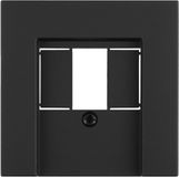 Gira E2 plaque de recouvrement - TAE/USB - noir