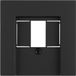 Gira E2 plaque de recouvrement - TAE/USB - noir