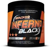 Stacker 2 Inferno Black Orange Overdrive Pre-Workout 30 Servings