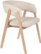 Zuiver Bright Chaise de salle à manger Accoudoir Beige