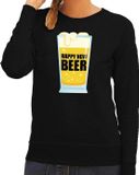 Bellatio Decorations Shoppartners Bv Oud en nieuw sweater/ trui Happy new year zwart dames - Nieuwjaarsborrel kleding S